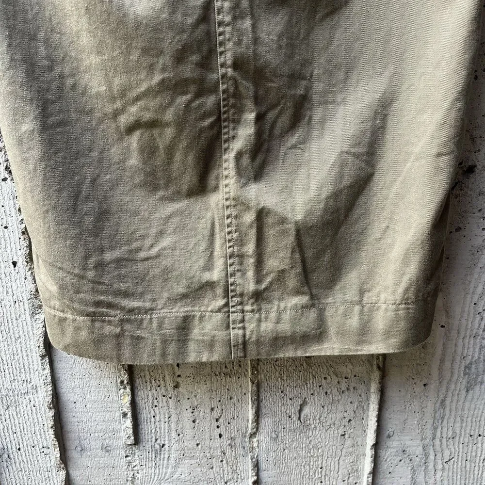 Vintage 80-90s Safari Womens Skirt Sz 6 Green Buckle Gorpcore Utilitarian Cargo